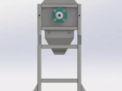 mini Feed grain and plant stalk crusher and grinder 3D model