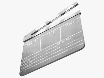 Clapperboard Textured 3D model