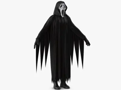Halloween Costume Ghostface 3D model