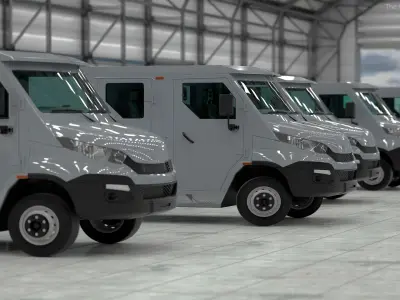 Armored Cash Transport Car 3D model