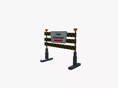 Take diversion Board Low-poly 3D model