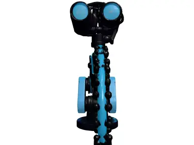 Futuristic Modular Robotic Tentacle Arm 3D model