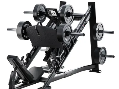 HyperLeg Beinpresse  Fitnessstudio-Qualitat 3D model