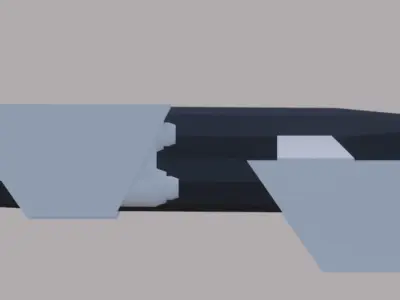 LOW-POLY cargo plane Low-poly 3D model