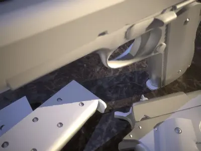 HIE Game Ready M1911 D180629 Low-poly 3D model