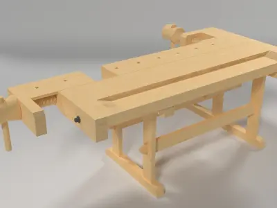 carpentry table 3D model