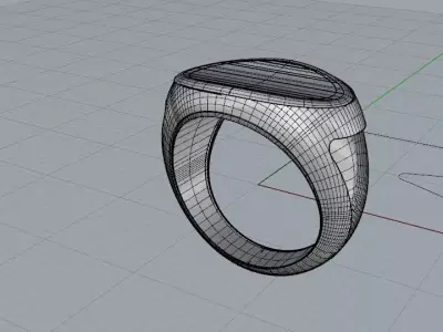 Esercizio Anello Bombato 2  3D model