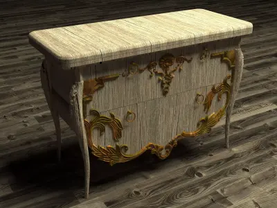 Antique Chest  3D model