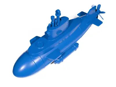 Toy submarine 2 3D print model