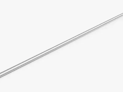 Low profile cable tie 3D model