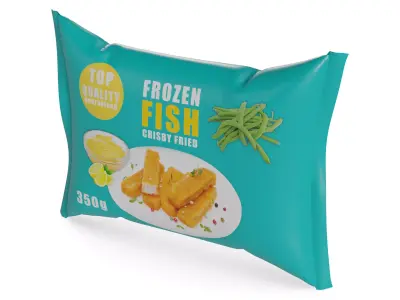 Frozen fish fingers Frozen Fish Fingers Low-poly 3D model purchase