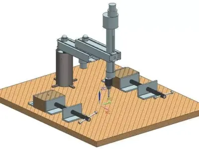 SCARA ROBOT Free 3D model