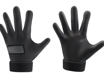 Tactical Gloves Low-poly 3D model buy