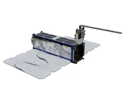 PLANET Dove Cube Satellite Free 3D model