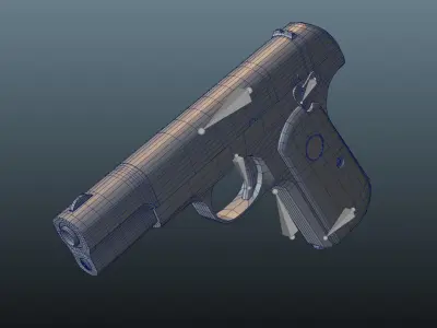 Colt M1903 Low Poly Low-poly 3D model
