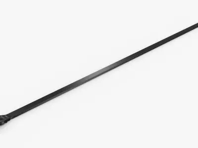 Low profile cable tie 3D model