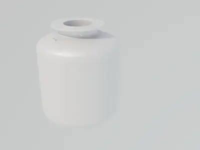 Dewar pressurized container Low-poly 3D model