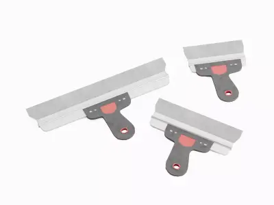 Spatula For Putty 01  Low-poly 3D model