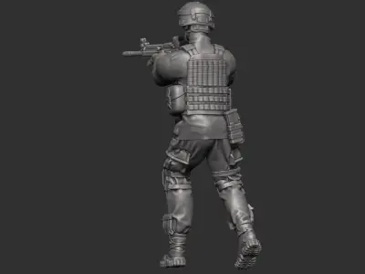 USA modern Soldier  3D print model