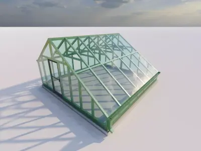 Glass building-Commercial building-building classic 3D model purchase