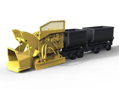 Mining Lore Bagger Diorama Bergbau 3D print model
