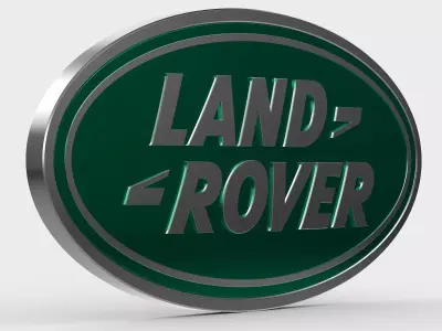 land rover logo 3D model