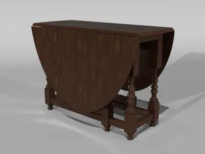 Gate Leg Table 3D model