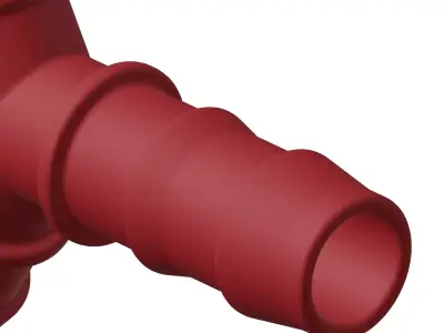 Plastic Irrigation Pipe Y Joint Toy 3D model