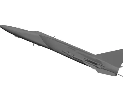 Mig-25 Foxbat 3D model purchase