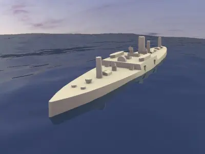 Ironclad Sete de Setembro 3D print model