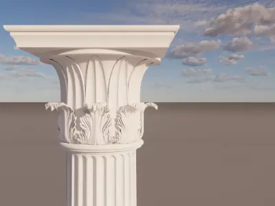 Corinthian Column Tower of the Wind 3D model