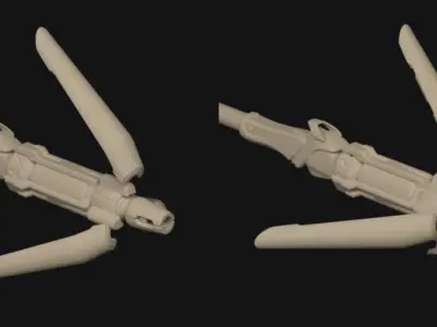Caduceus Staff 3D model