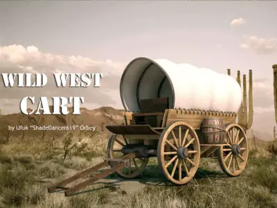 Wild West Cart 3D model