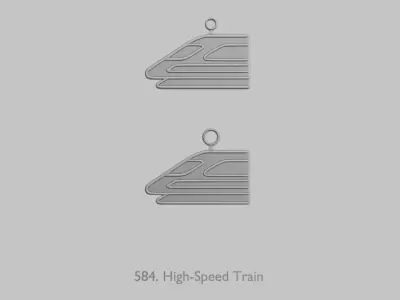 Vehicles Trains Pendant Pack Original Blend 3D print model