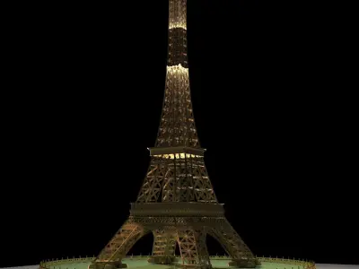 Eiffel tower  3D model purchase