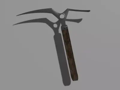Pick-axe shovel Free 3D model
