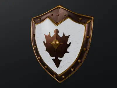Medieval sheild Low-poly 3D model purchase