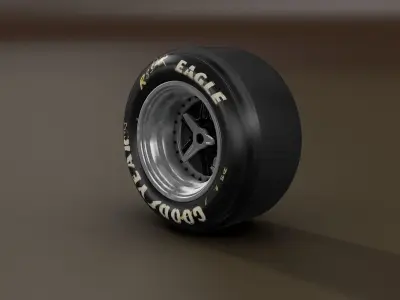 Le Mans Racing Backwheel 3D model