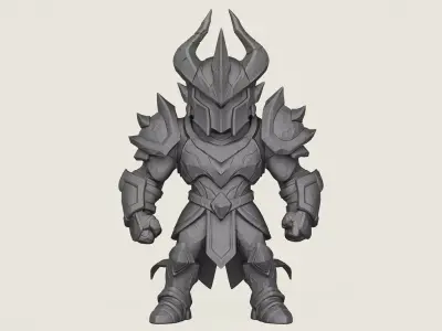 Knight Warrior Character 3D print model