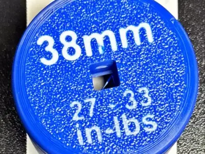 Nalgene Bottle Torque Wrench Cap 38mm Free 3D print model