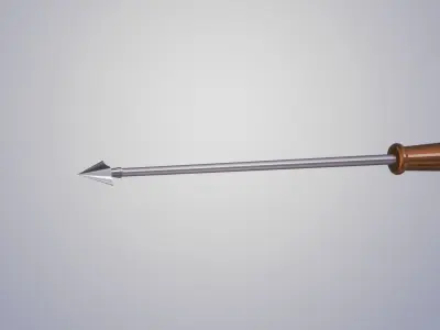 roman spear - pilum Low-poly 3D model