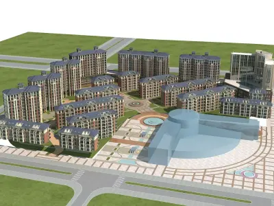 Multi Residential 3D model 38