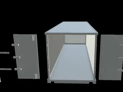 HIE HIE Game Ready Cargo 3 color Low-poly 3D model