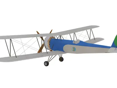 Caproni Ca 161 Bis Low-poly 3D model