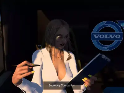 Pack of beautiful female companions for ets2 trucks