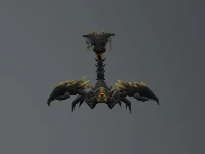 Dark Scorpio Low-poly 3D model