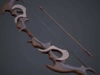  Bow for play Low-poly 3D model
