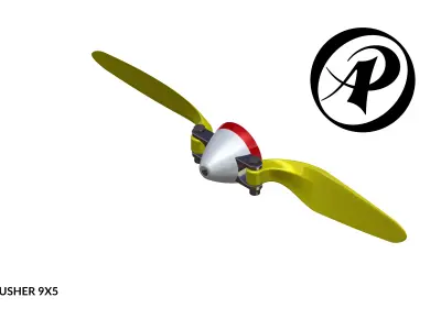 Folding Propeller AP-PR-009 9-5 3D print model