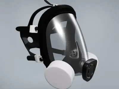 Gasmask 2 gas mask Low-poly 3D model