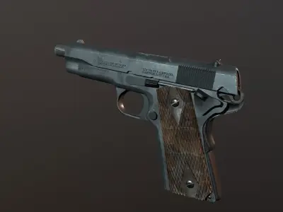 Colt 1911 REWORK Low-poly 3D model